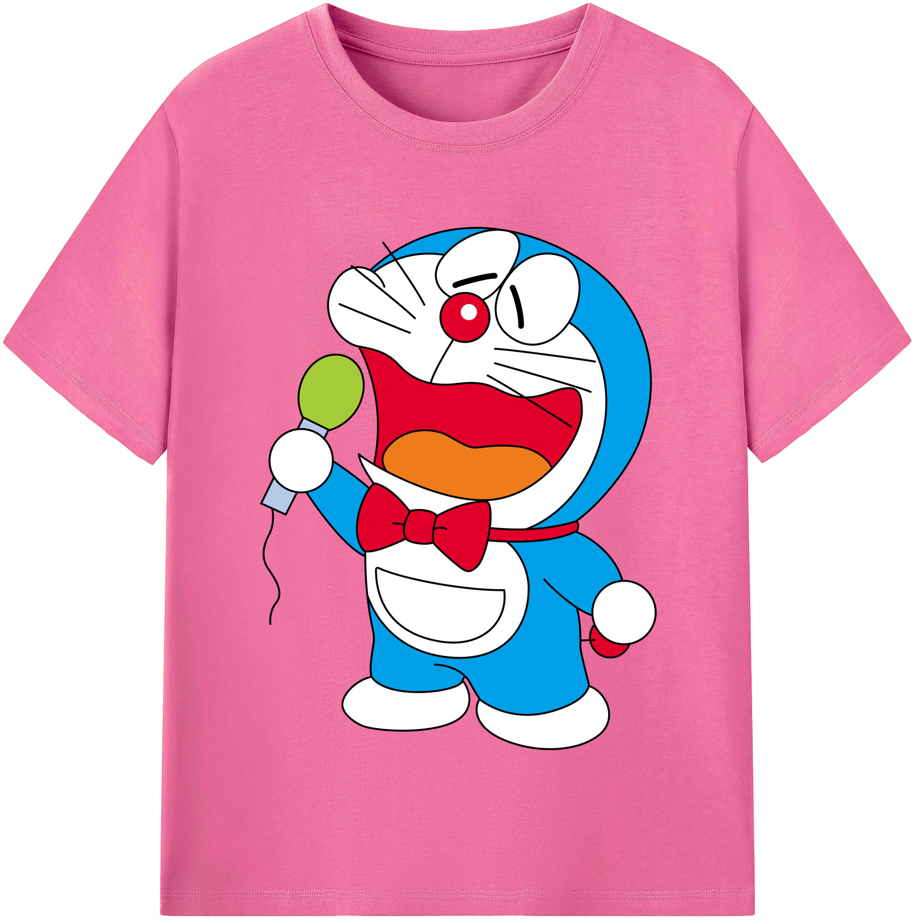 （画像用） ドラえもん Doraemon レディースカジュアルプリントTシャツ（綿100％）